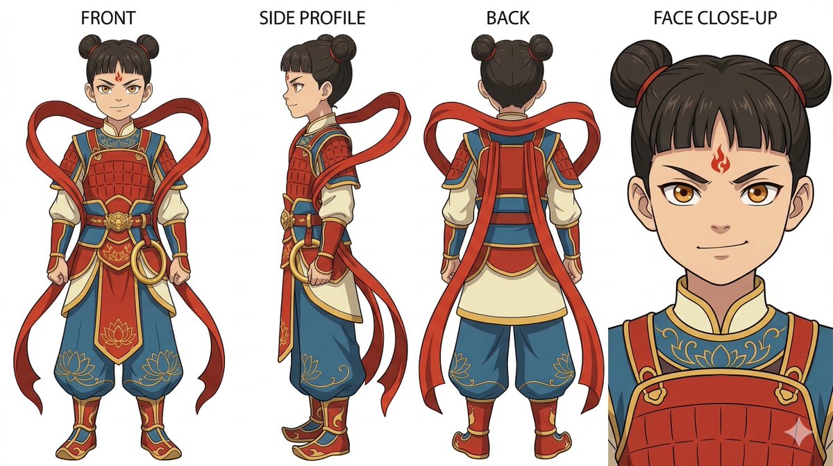 Ghibli Nezha Character Turnaround