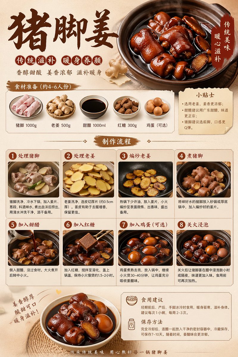 Food preparation poster