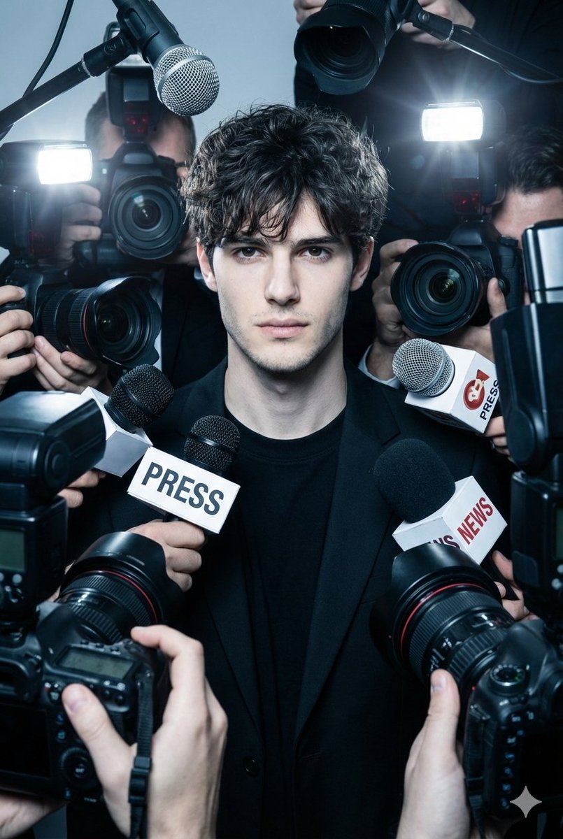 High-Fashion Press Scrum Photograph Prompt