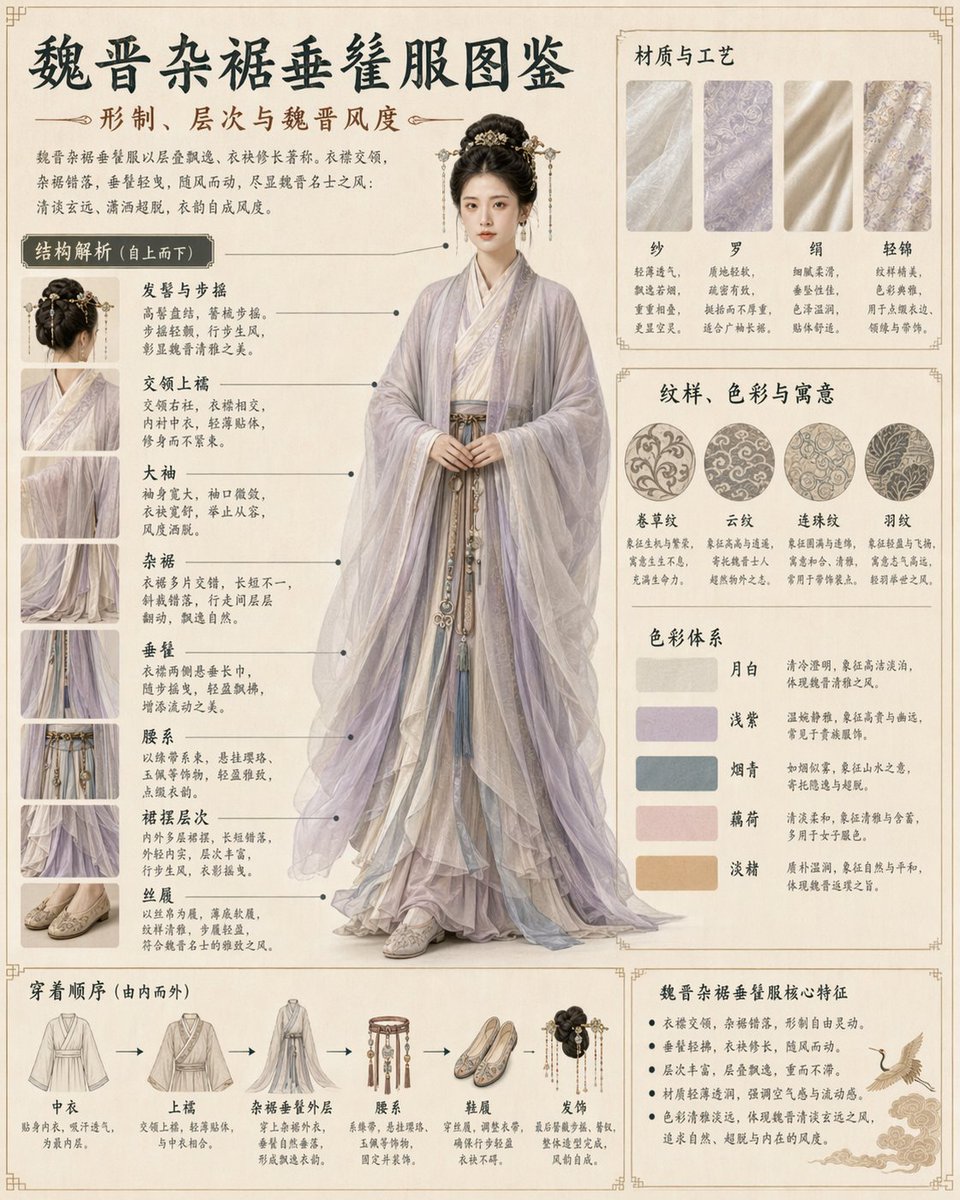人像信息图插画优雅