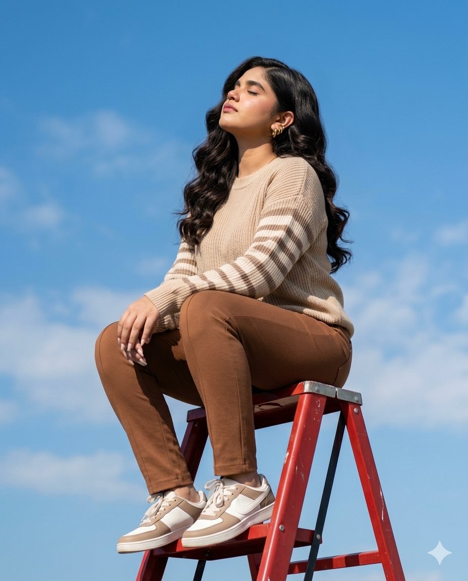 Sunlit Ladder Lifestyle Shot