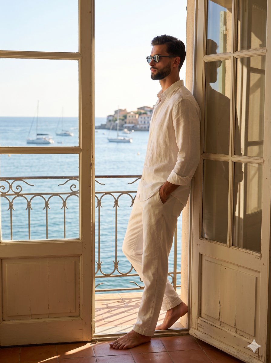 Sophisticated Summer Editorial Lifestyle Portrait