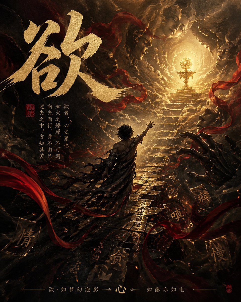 角色海报暗黑优雅