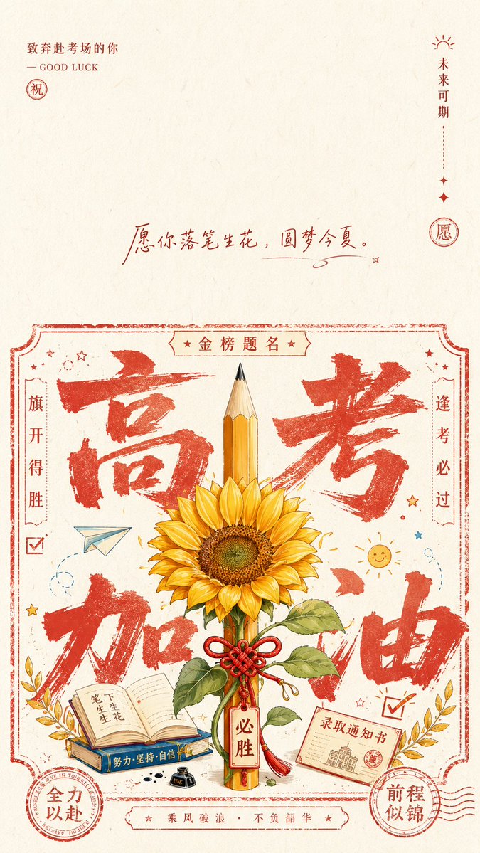 高考加油海报壁纸