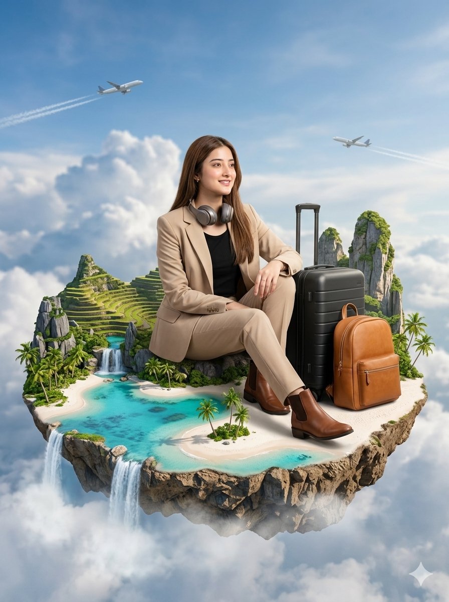 Floating Philippines Island Travel Portrait