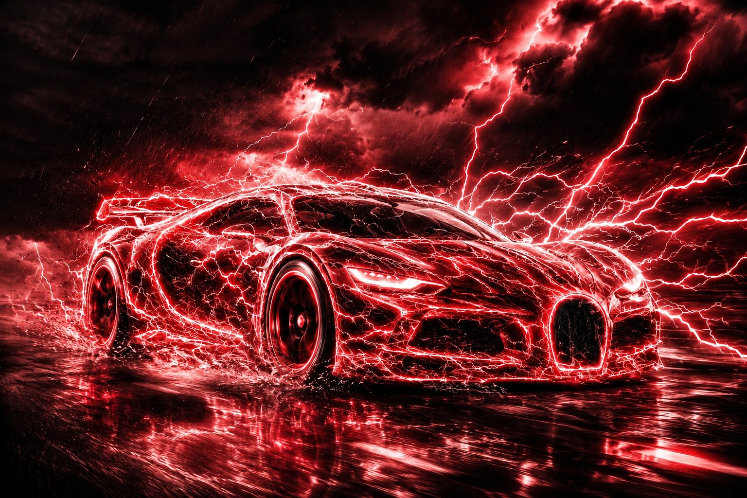 Lightning Storm Supercar Ad
