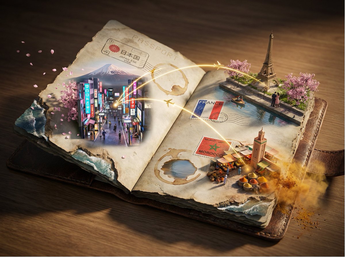 Passport Worlds Atlas Scene