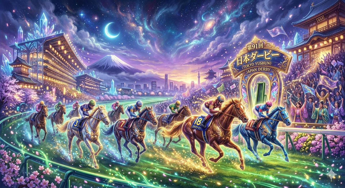 Fantasy Style Horse Racing Art