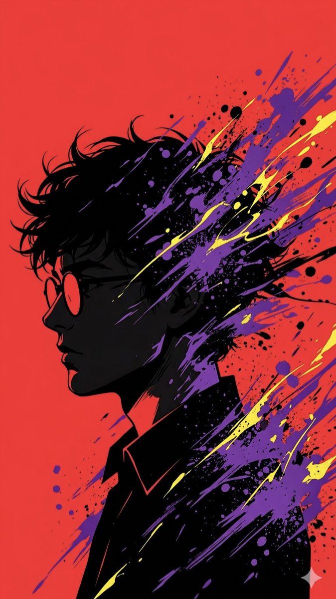 Pop Art Silhouette Splatter