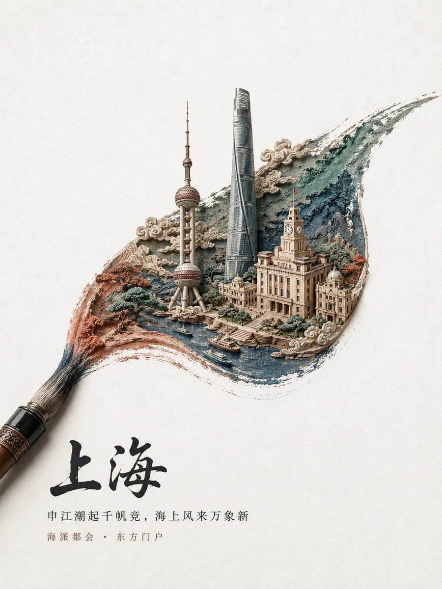 建筑水彩海报城市优雅