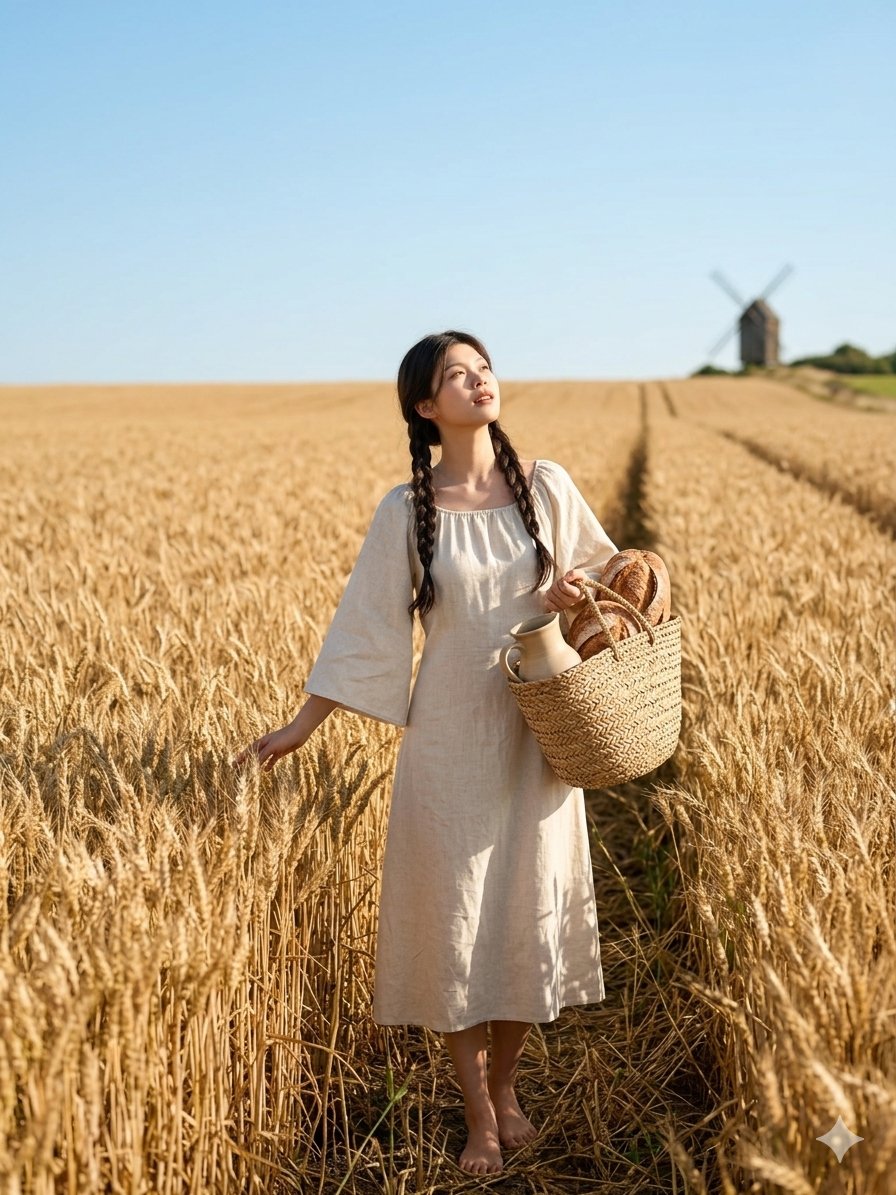 Cottagecore Wheat Field Serenity
