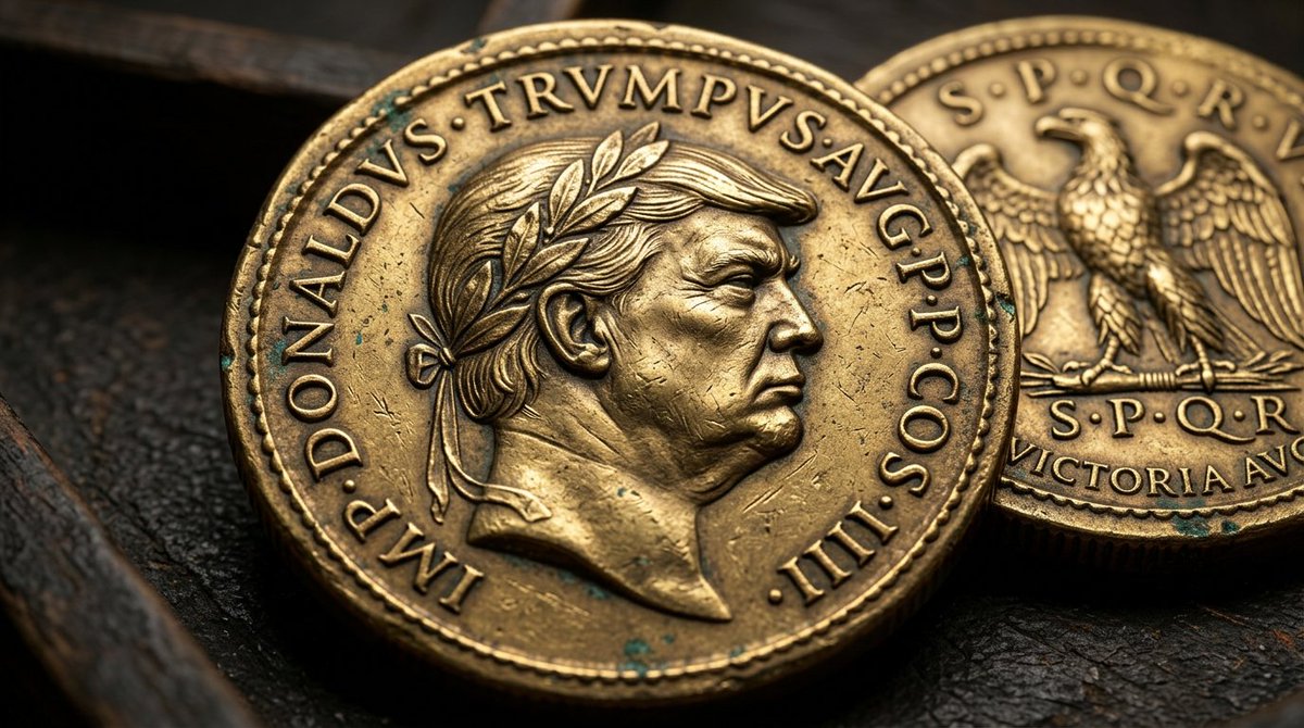 Hyperrealistic Ancient Roman Empire Coin