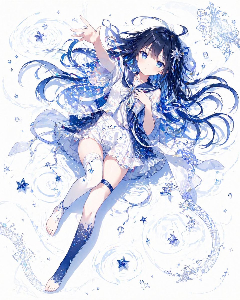 少女动漫插画星空梦幻优雅
