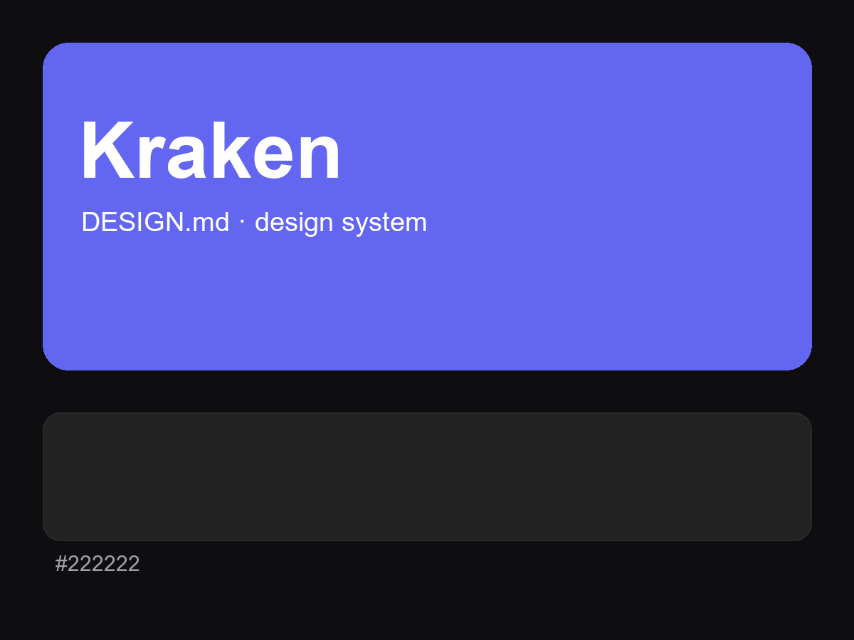 Kraken Style Design System (DESIGN.md)