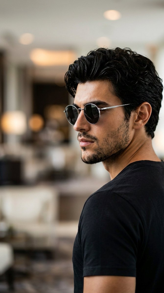Cinematic Dark Profile Male Portrait
