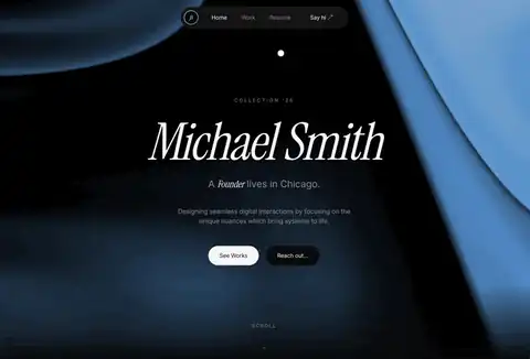 Dark Portfolio Hero