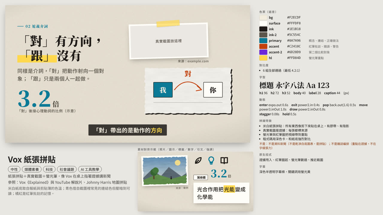 程式动画解说 · 教学动画产线 Skill