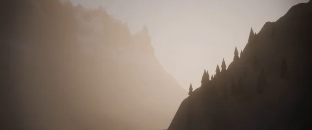 Blender 山路追车预演