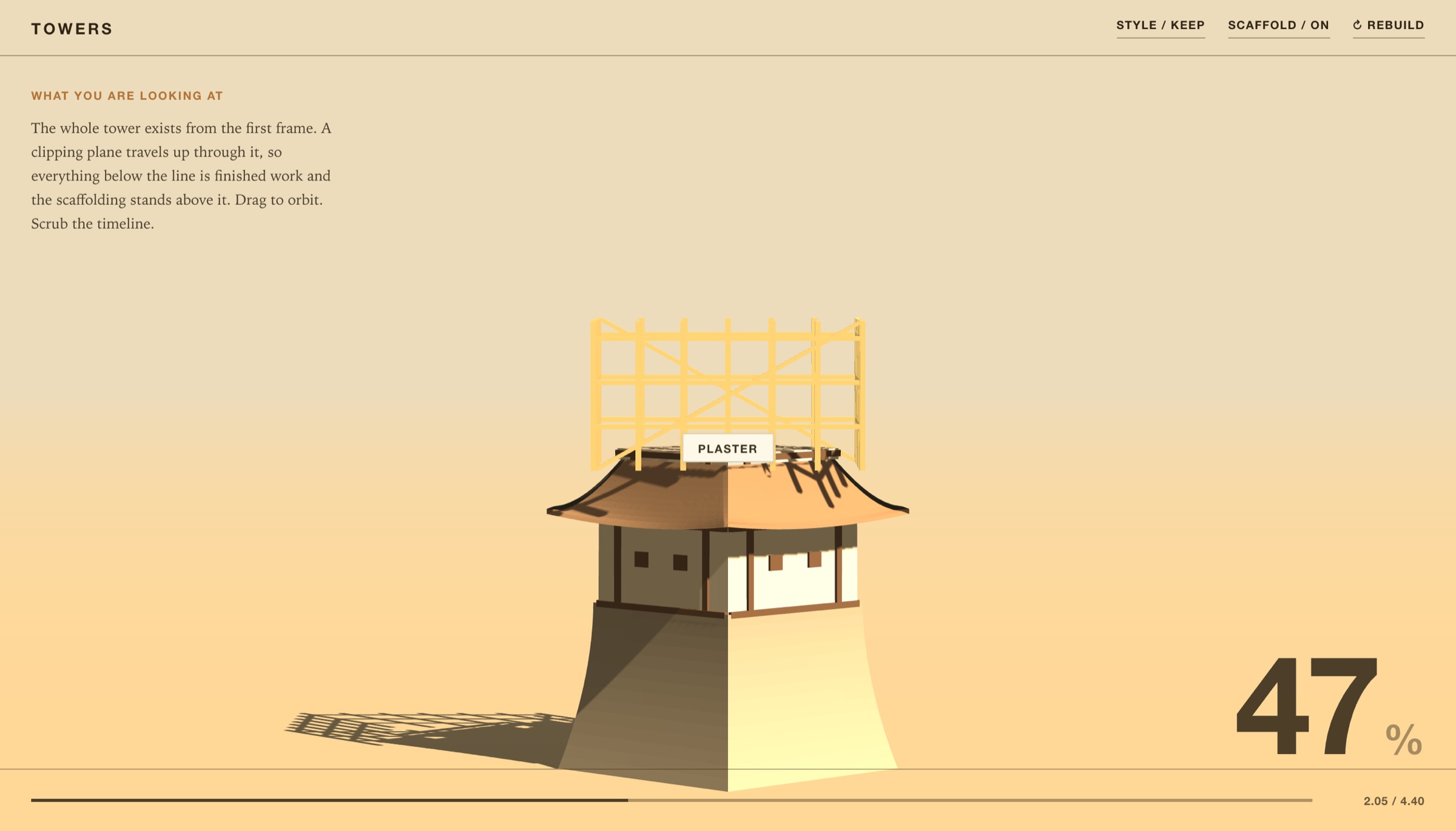 程序化建筑生长 Skill · Three.js