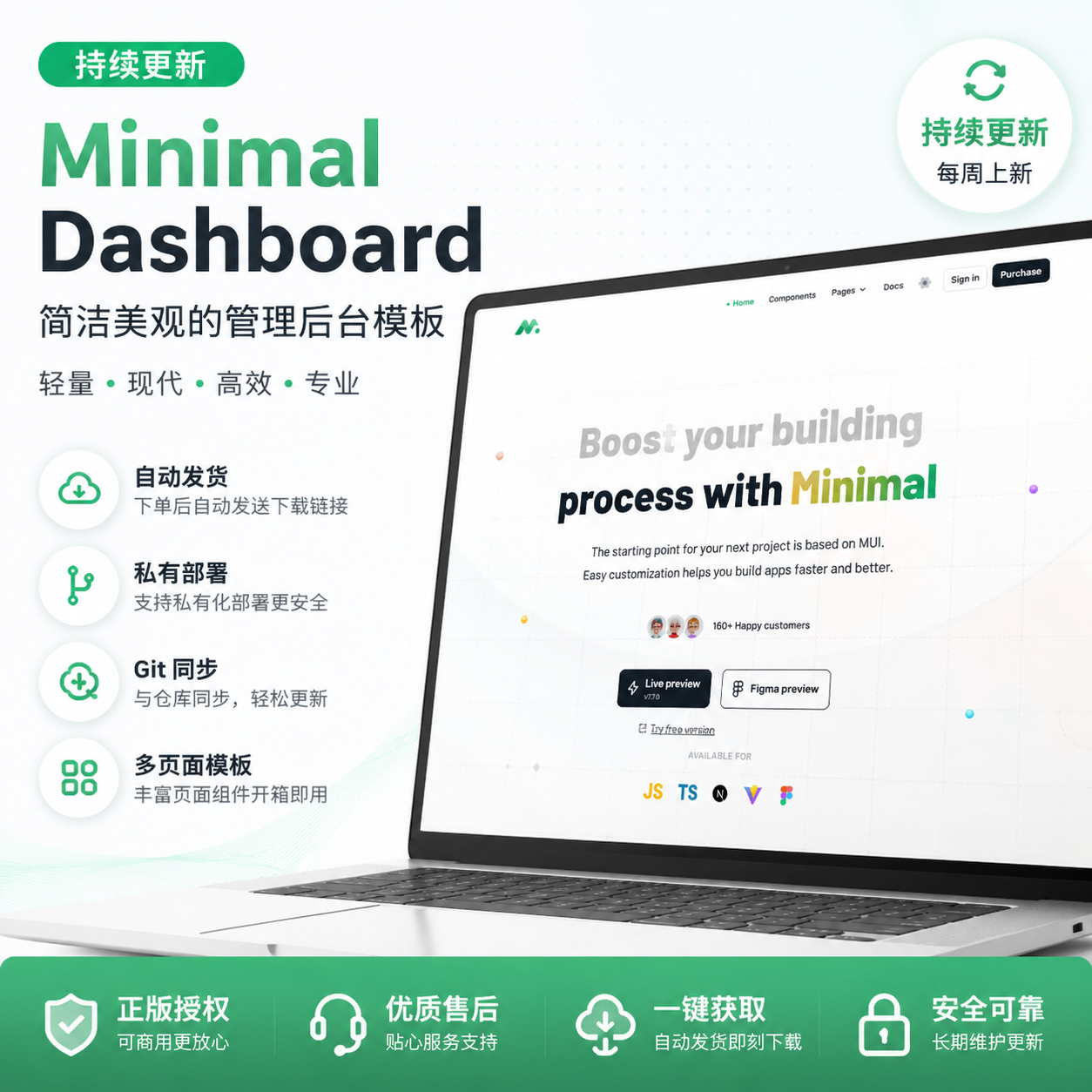 Minimal Dashboard preview 1
